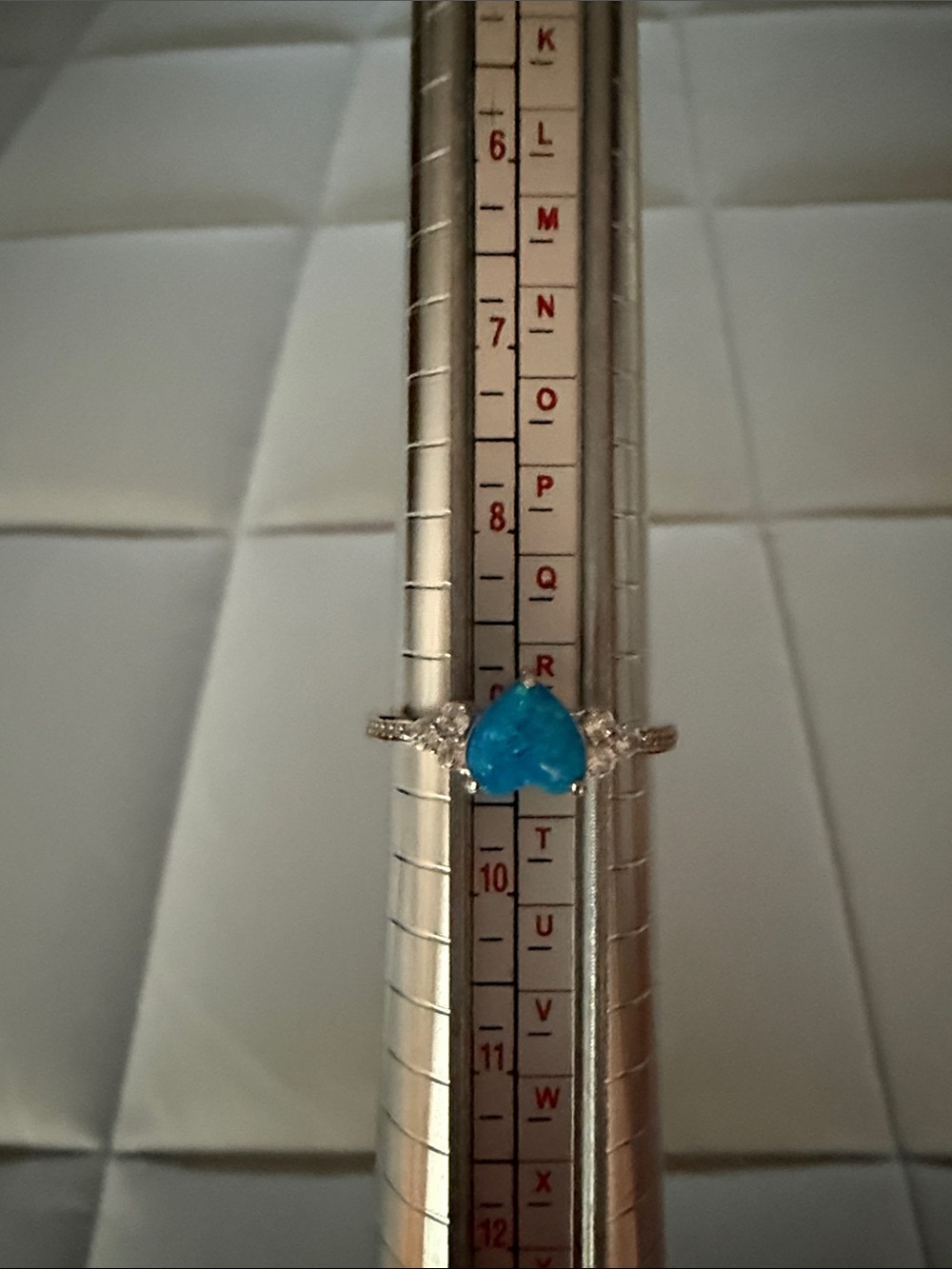 Blue Heart Gemstone Ring - Women Jewelry